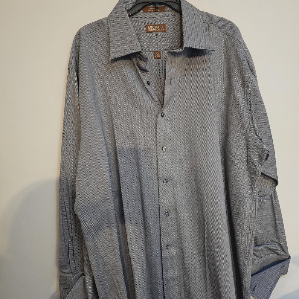 Michael Kors Gray Dress Shirt with Relaxed Fit